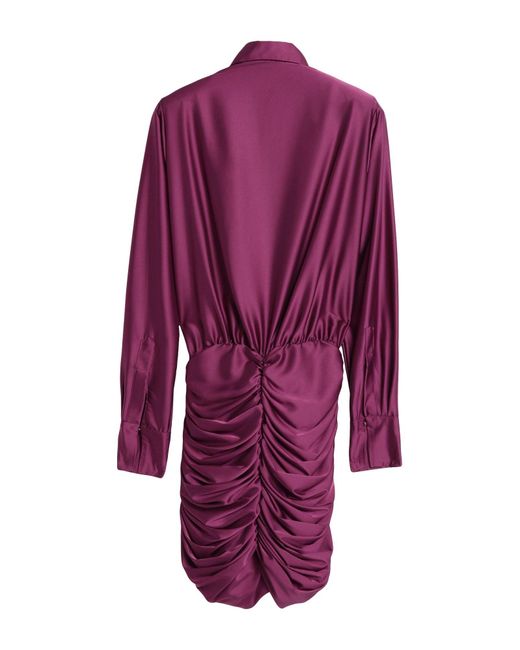 AGUA PROJECT Purple Mini-Kleid