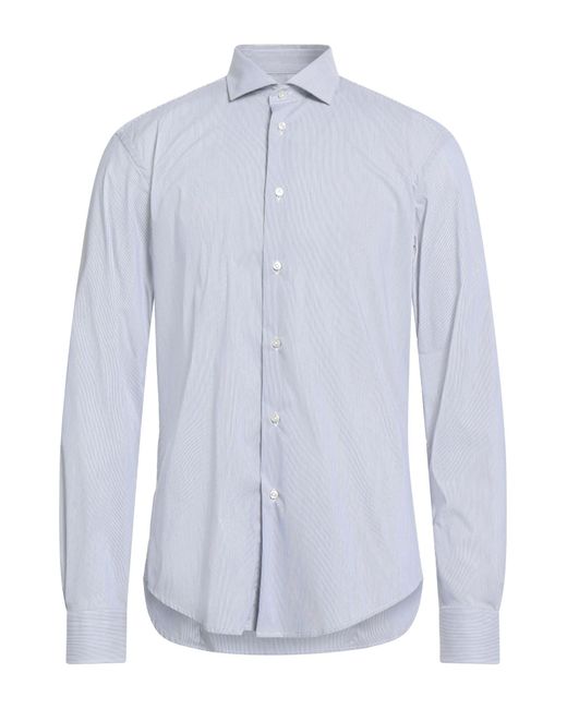 Brian Dales Blue Midnight Shirt Cotton, Polyamide, Elastane for men