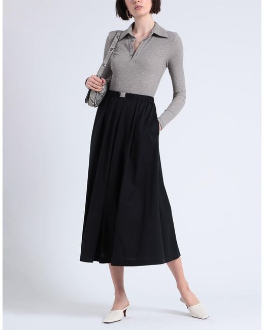 Brunello Cucinelli Black Maxi Skirt