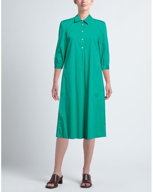 Camicettasnob Green Midi Dress