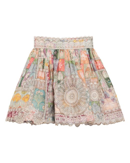 Zimmermann White Mini Skirt