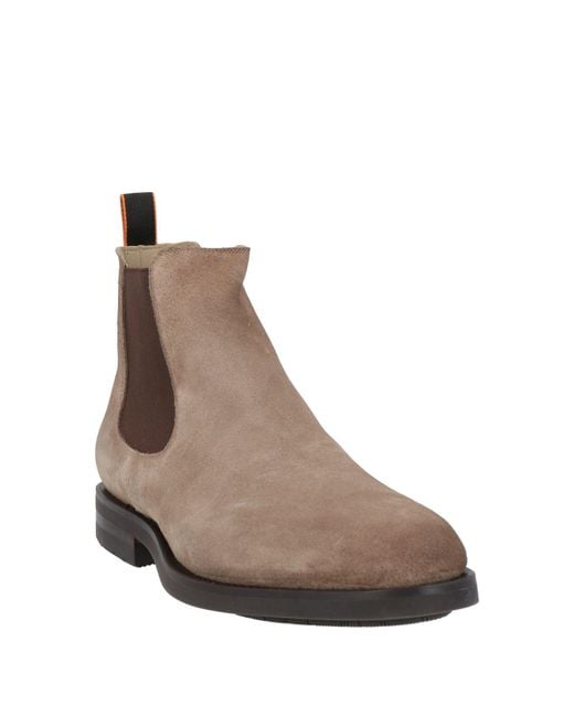 Santoni Brown Ankle Boots for men