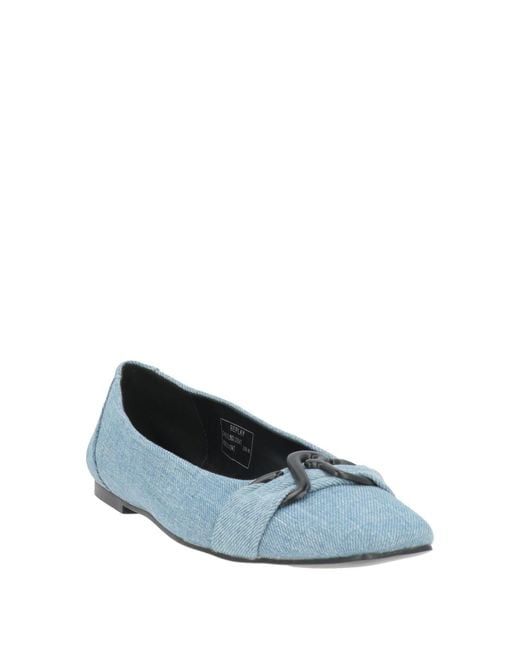 Replay Blue Ballet Flats