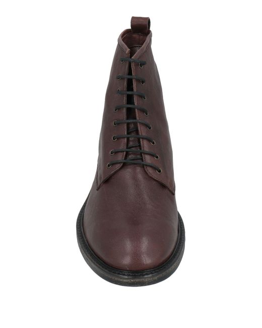LE BOHÉMIEN Brown Dark Ankle Boots Leather for men