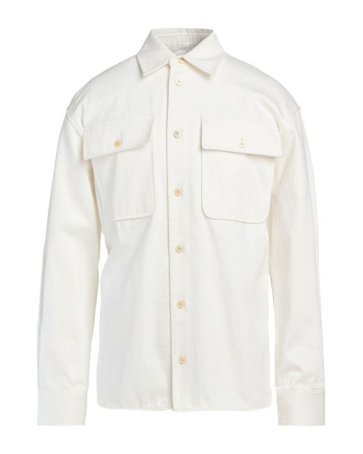 Jil Sander White Jacket Cotton for men