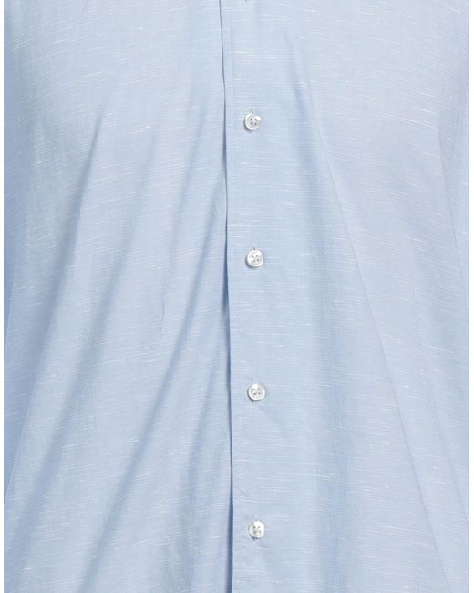 Tagliatore Blue Shirt for men