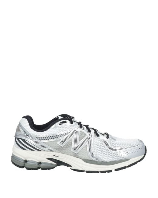 New Balance White Sneakers Textile Fibers for men
