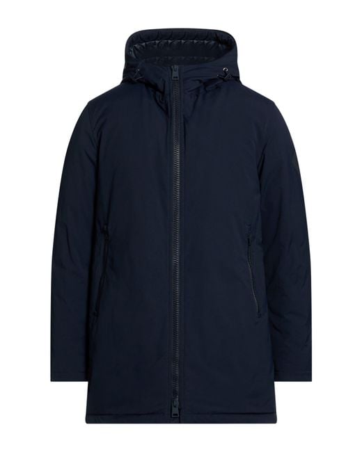 Herno Blue Coat Polyester for men