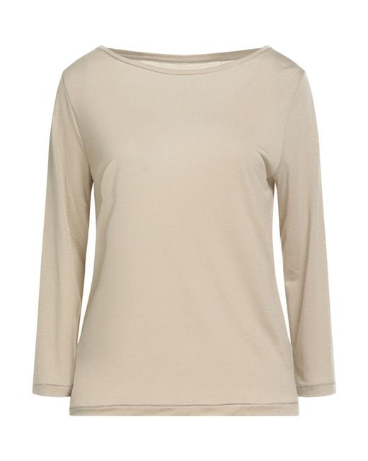 Majestic Filatures Natural Sand T-Shirt Lyocell