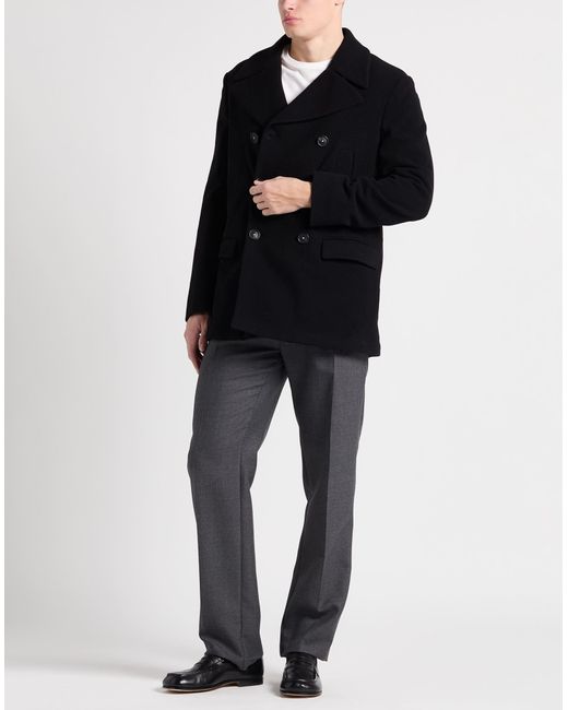 Massimo Alba Mantel in Black für Herren