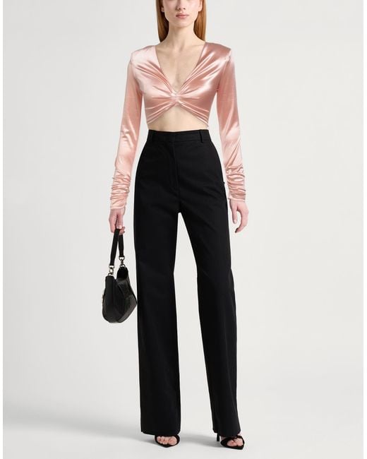 Elisabetta Franchi Pink Blush Top Polyamide, Elastane