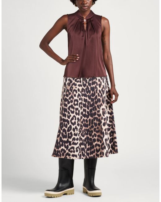 Rinascimento Purple Chocolate Top Polyester, Elastane