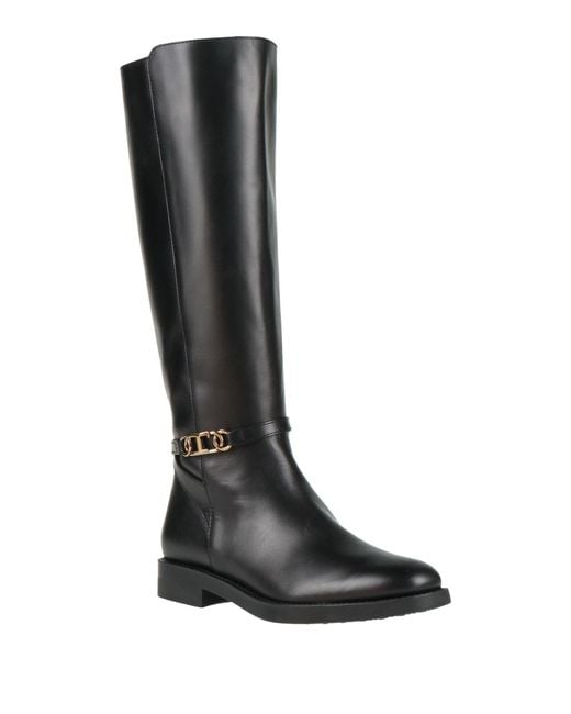 Tod's Black Boot Leather