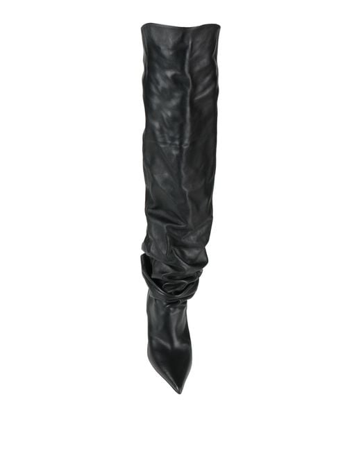 Strategia Black Boot Leather