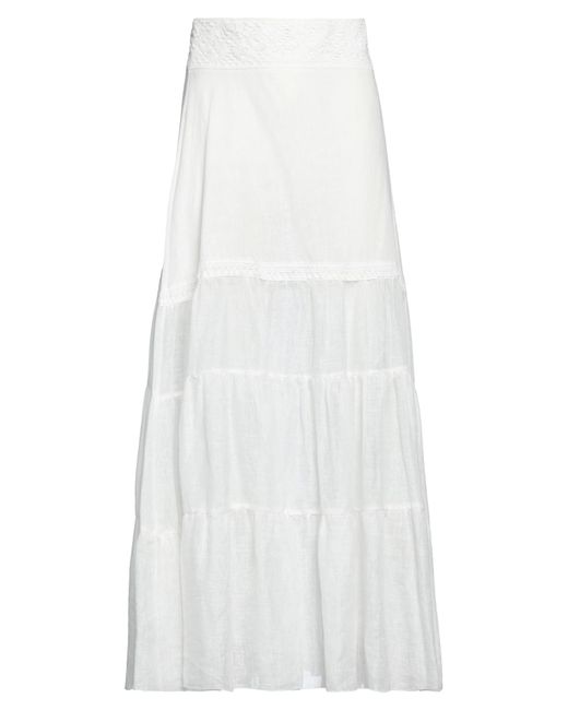 Ermanno Scervino White Maxi Skirt