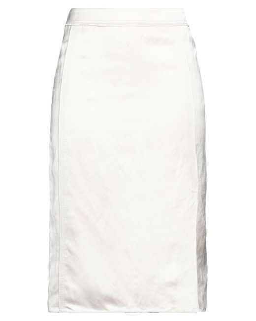 Tom Ford White Midi Skirt