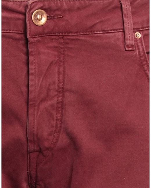 Hand Picked Red Brick Pants Cotton, Elastane for men