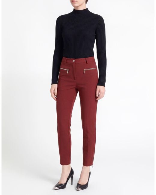 Etro Red Pants Polyamide, Elastane