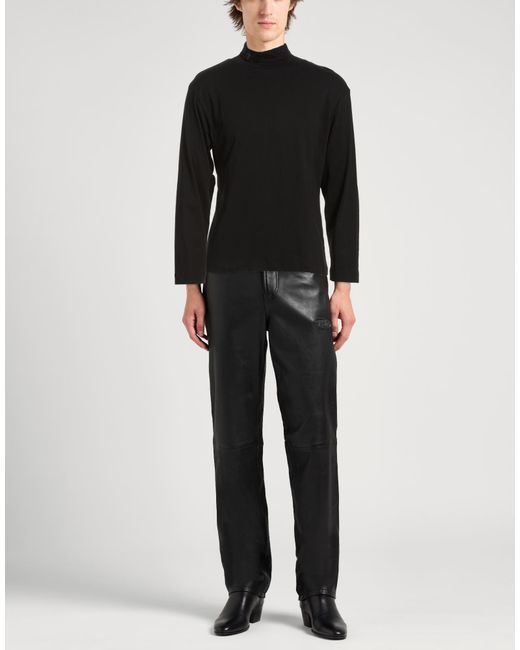 T-Shirt di Second Layer in Black da Uomo