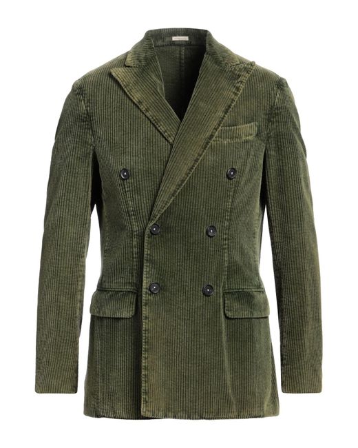 Massimo Alba Green Military Blazer Cotton for men