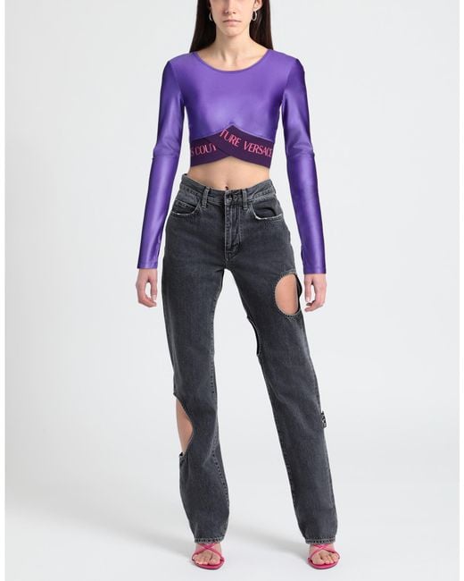 Versace Jeans Couture Purple Top