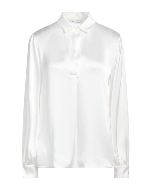 Top di Caractere in White