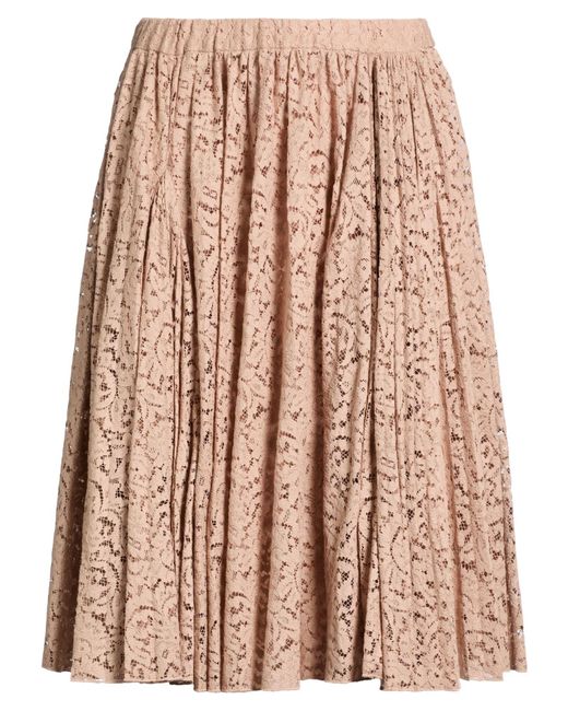 N°21 Pink Midi Skirt Cotton, Polyamide, Acetate, Silk