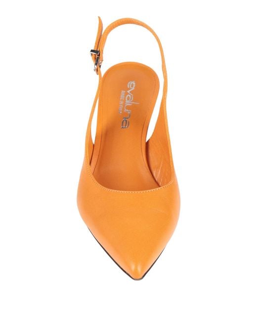 Evaluna Orange Pumps Leather