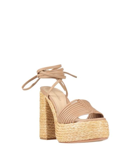 Paloma Barceló Metallic Paciana Sandals Leather