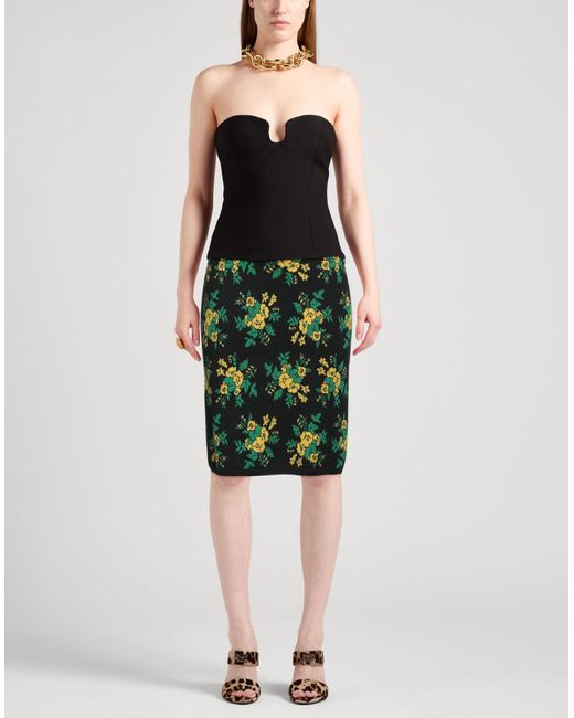 KENZO Green Midi-Rock