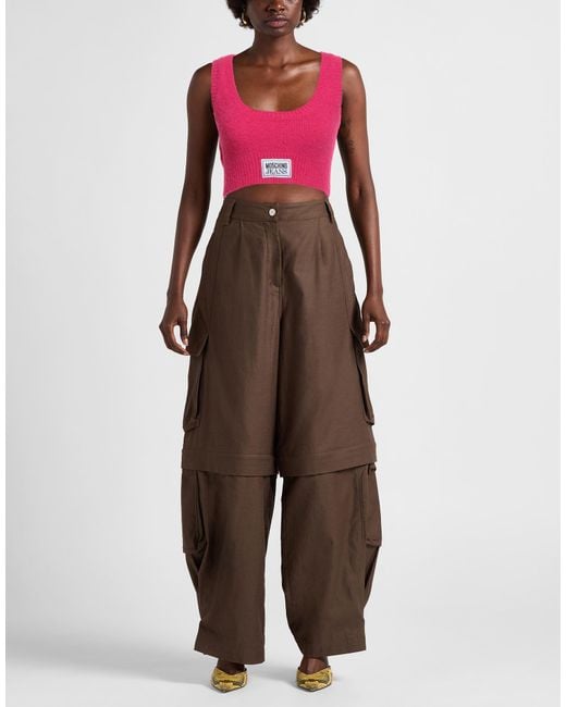 Moschino Pink Top Acrylic, Polyamide, Polyester, Wool