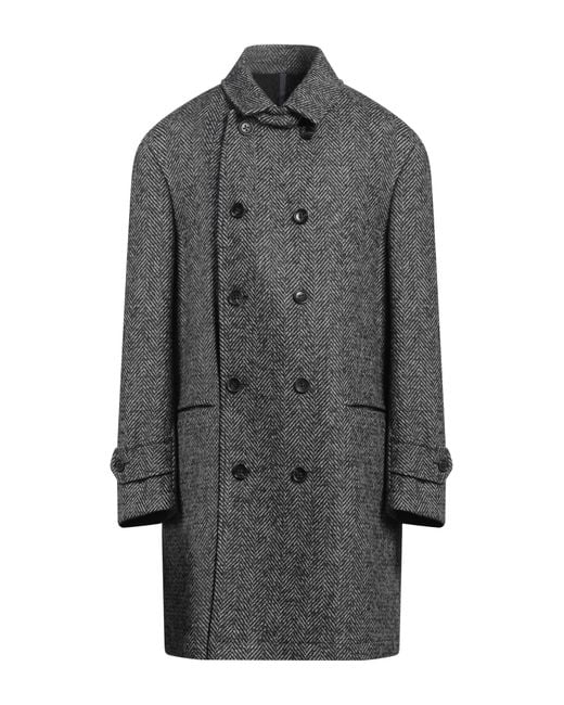 Montedoro Gray Coat Wool, Mohair Wool, Polyamide for men