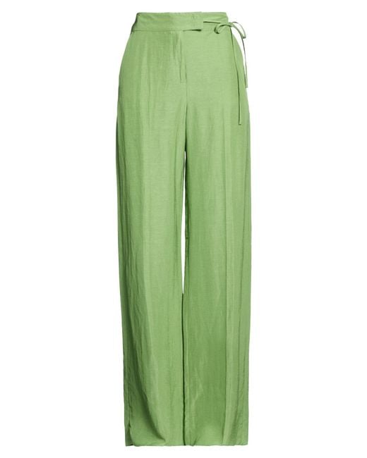 Pennyblack Green Pants Viscose, Linen