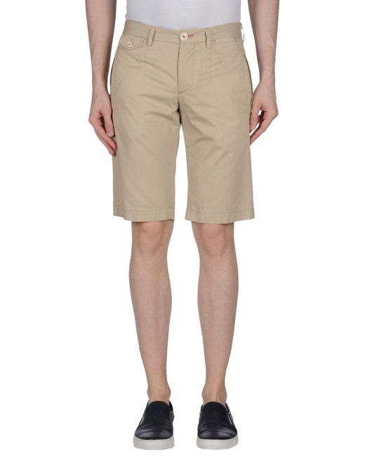 Manuel Ritz Cotton Shorts \u0026 Bermuda Shorts in Beige (Natural) for Men - Lyst