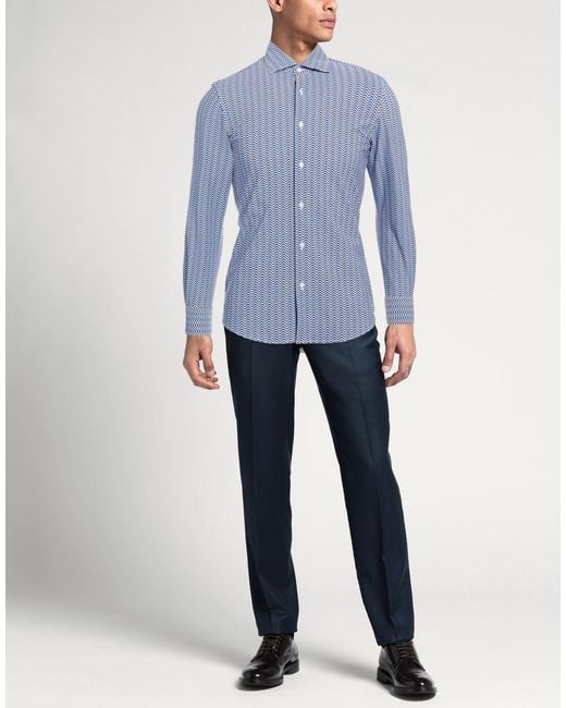 ALEX INGH Blue Shirt for men
