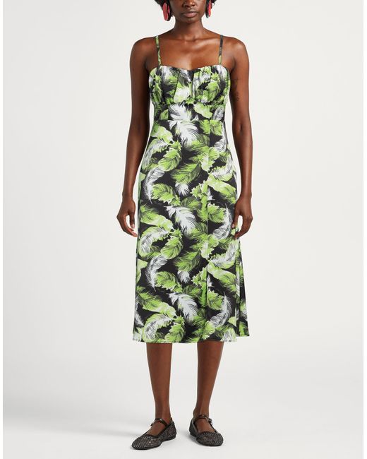Gaelle Paris Green Midi-Kleid