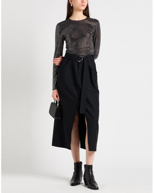 GIUSEPPE DI MORABITO Gray Top Polyamide, Elastane, Glass