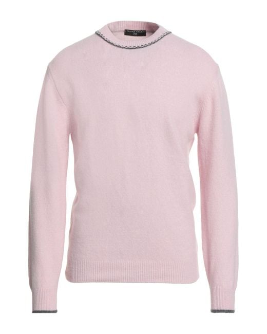 Daniele Fiesoli Pink Sweater Merino Wool, Cashmere for men