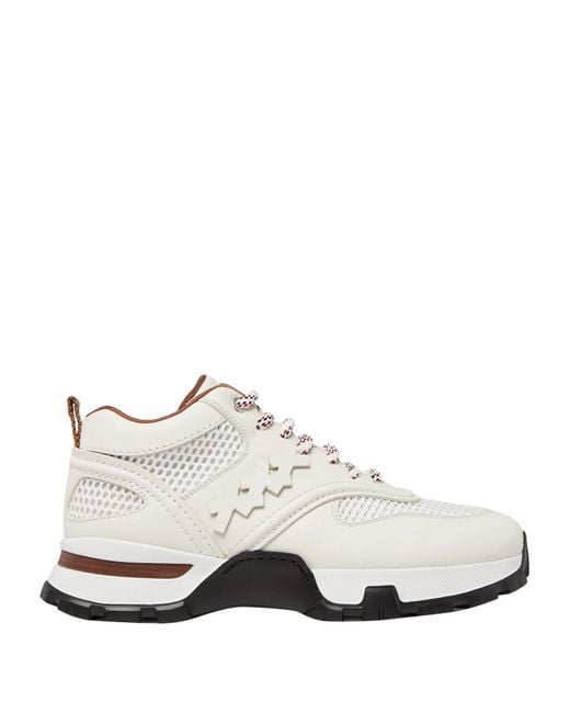 Zegna Leather Cesare Trainers in White for Men Lyst