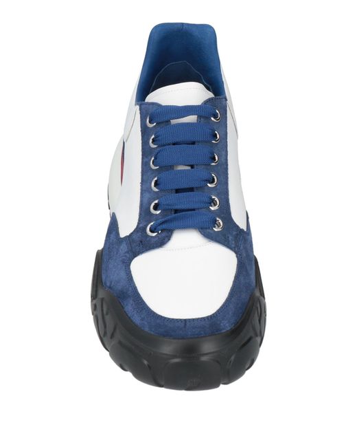 McQueen Blue Midnight Sneakers Leather for men