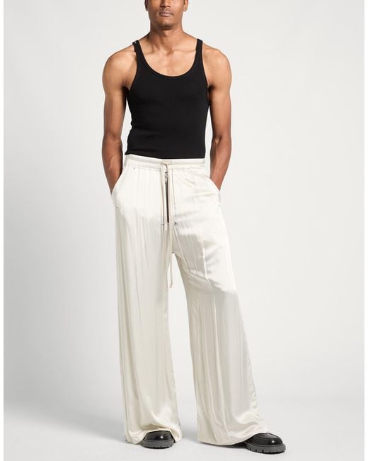 Rick Owens White Pants for men