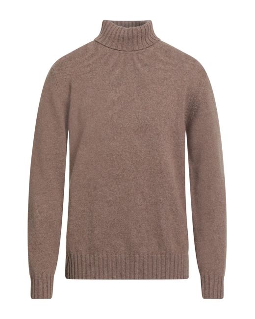 FILIPPO DE LAURENTIIS Brown Turtleneck for men