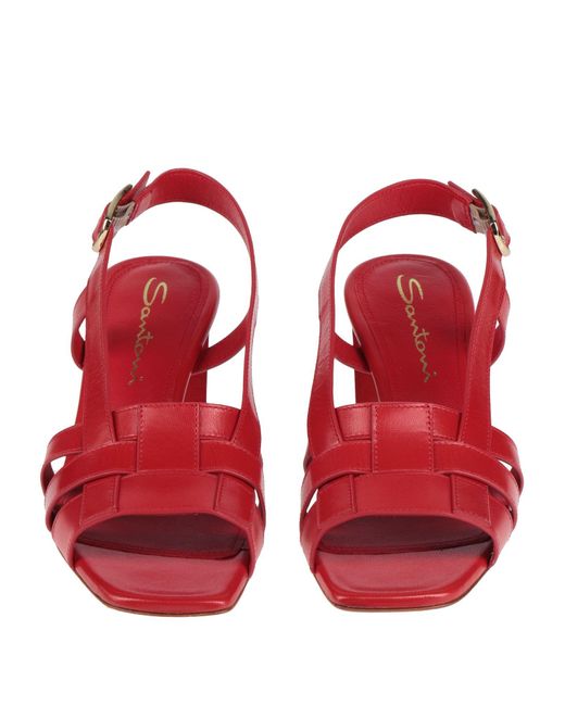 Santoni Red Sandals