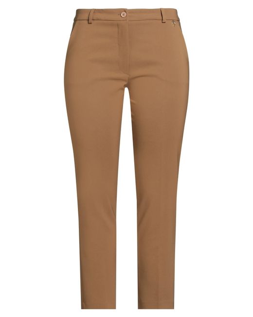 Gai Mattiolo Brown Pants Polyester, Elastane