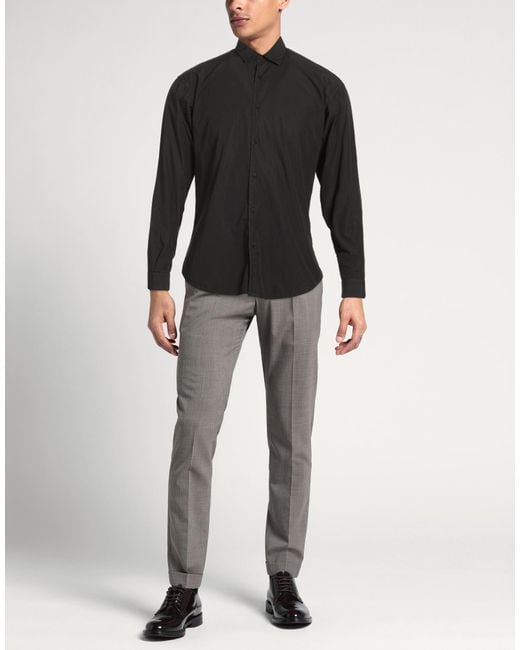Costumein Black Shirt Cotton for men