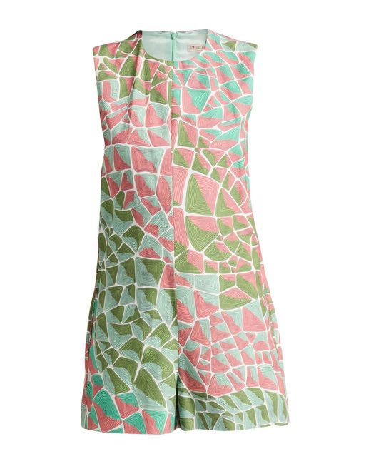 Emilio Pucci White Playsuit Cotton, Linen