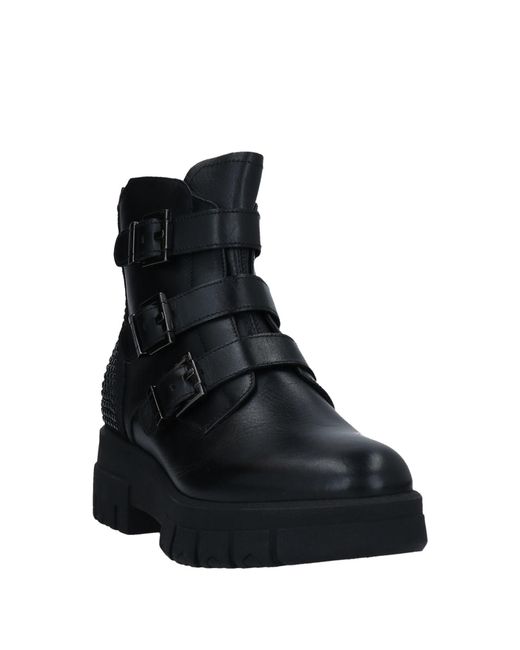 Nero Giardini Black Ankle Boots Soft Leather