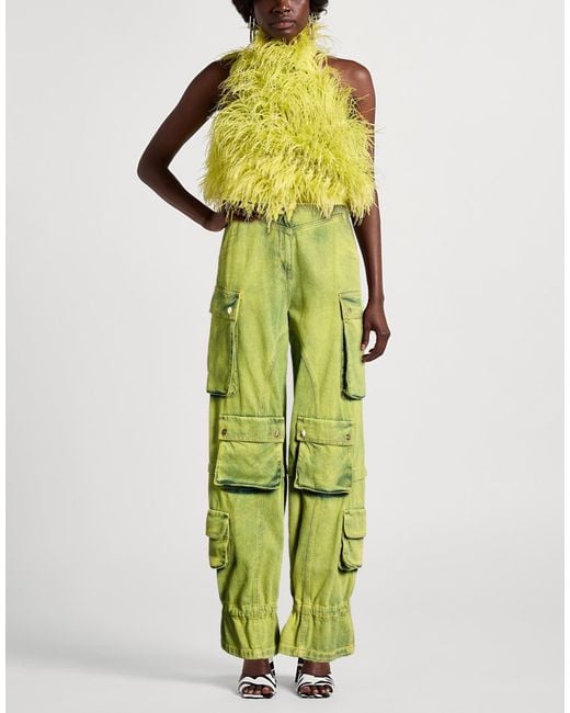 Elisabetta Franchi Green Lime Jeans Cotton