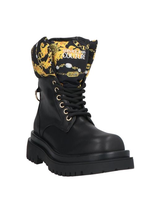 Versace Jeans Couture Black Ankle Boots
