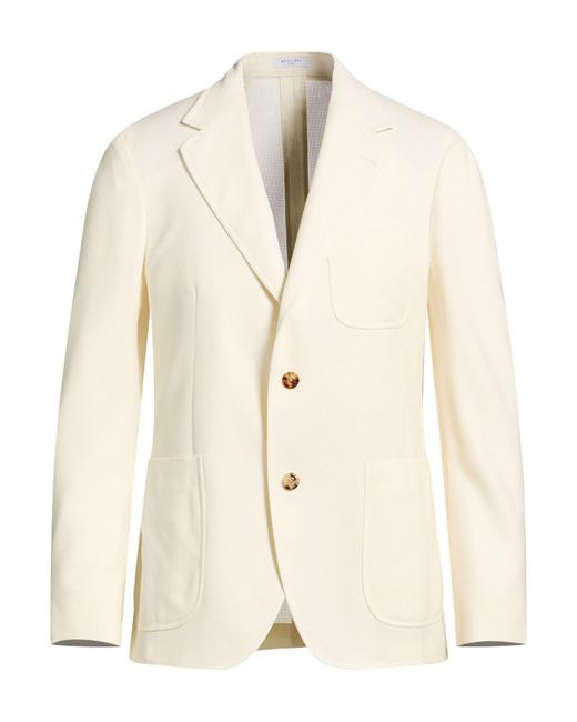 Boglioli Natural Ivory Blazer Wool for men